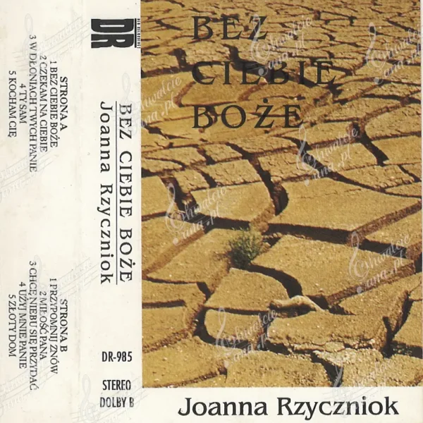 Joanna Rzyczniok - Okładka kasety "Bez Ciebie Boże"